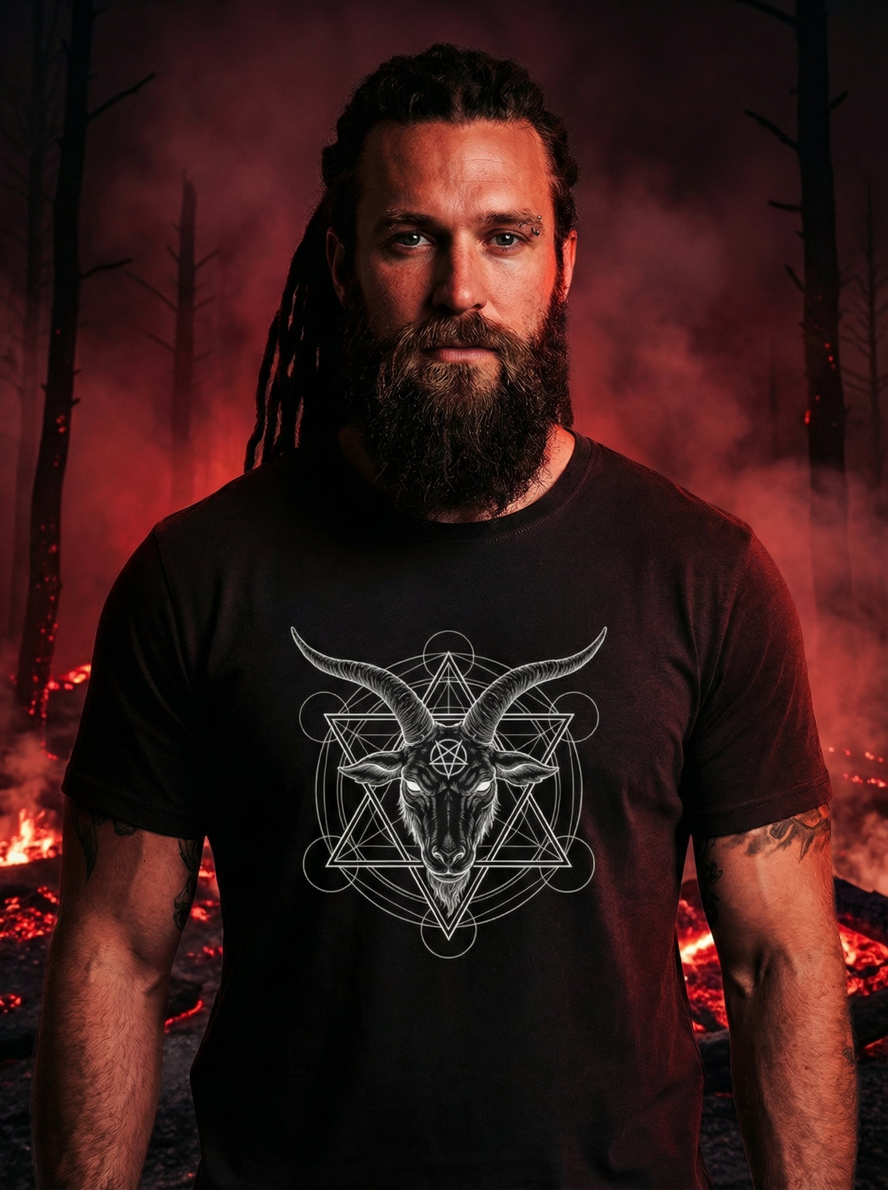 Baphomet Occult T-Shirt – Solve et Coagula Pagan Aesthetic & Alchemy Tee